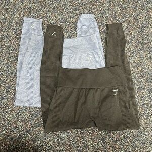 Gymshark seamless leggings (set of 2) - size large